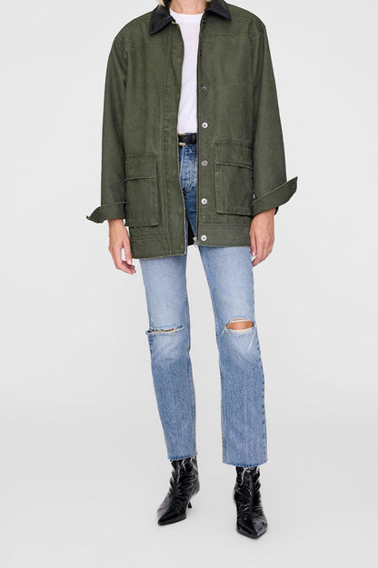 Anine Bing Sean Jacket in Army Green