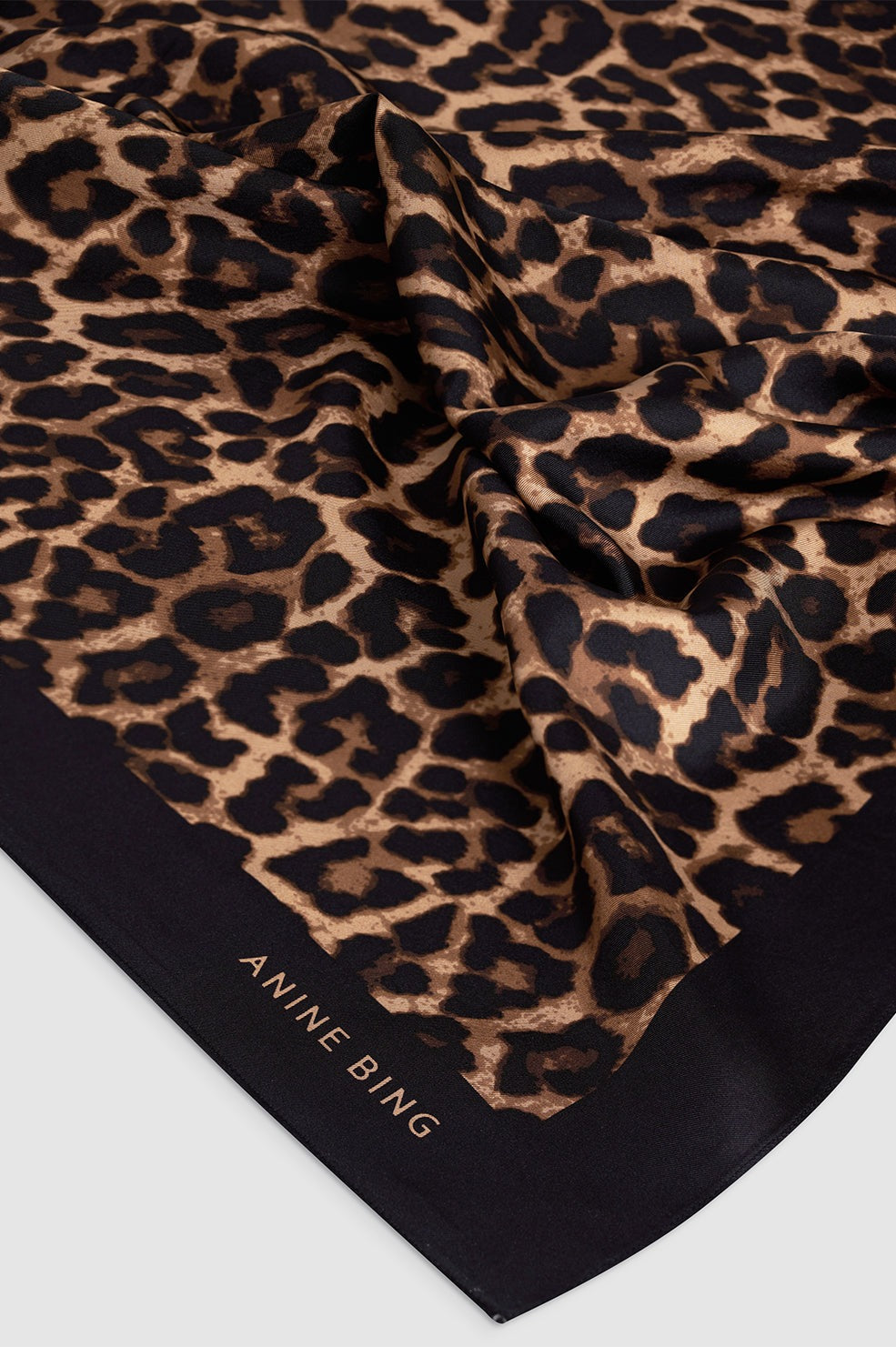 Anine Bing York Scarf in Leopard