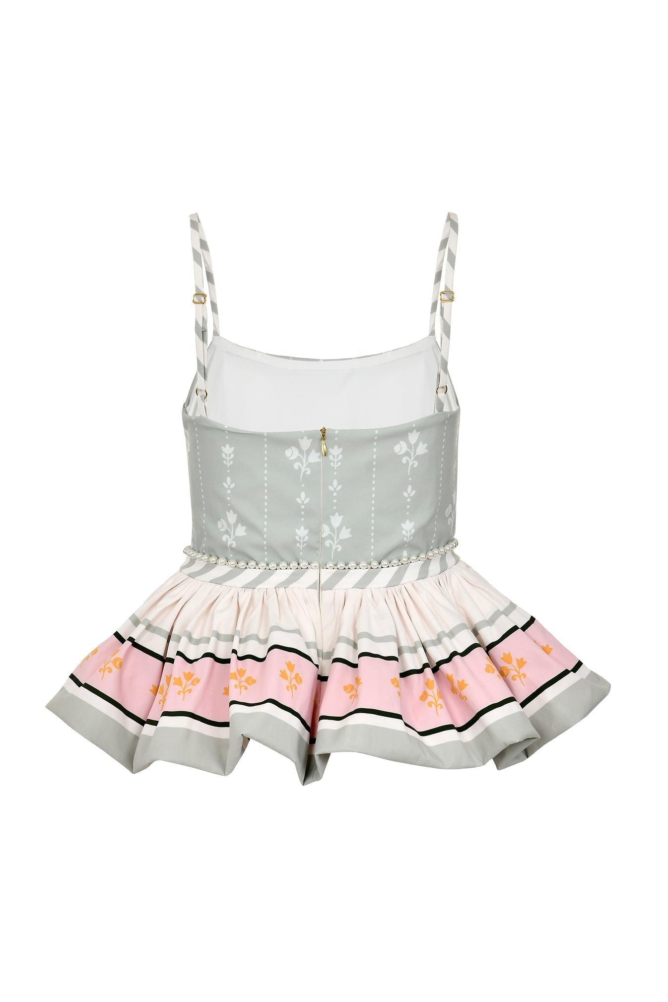 Pamela Stevenson Camille Peplum Top in Sage
