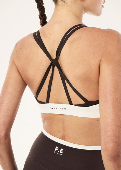 P.E Nation Activate Sports Bra in Coffee