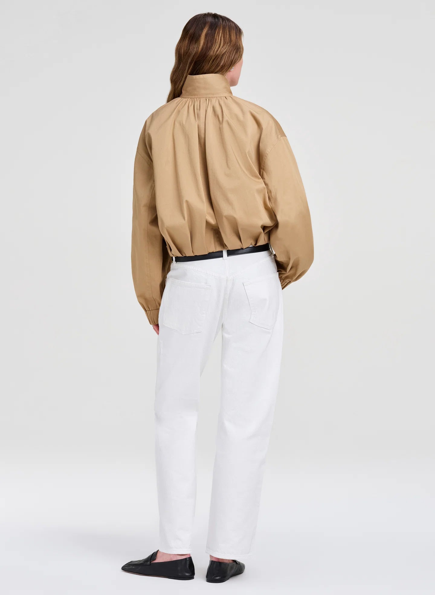 ALC Amélie Cotton Twill Jacket in Light Bark