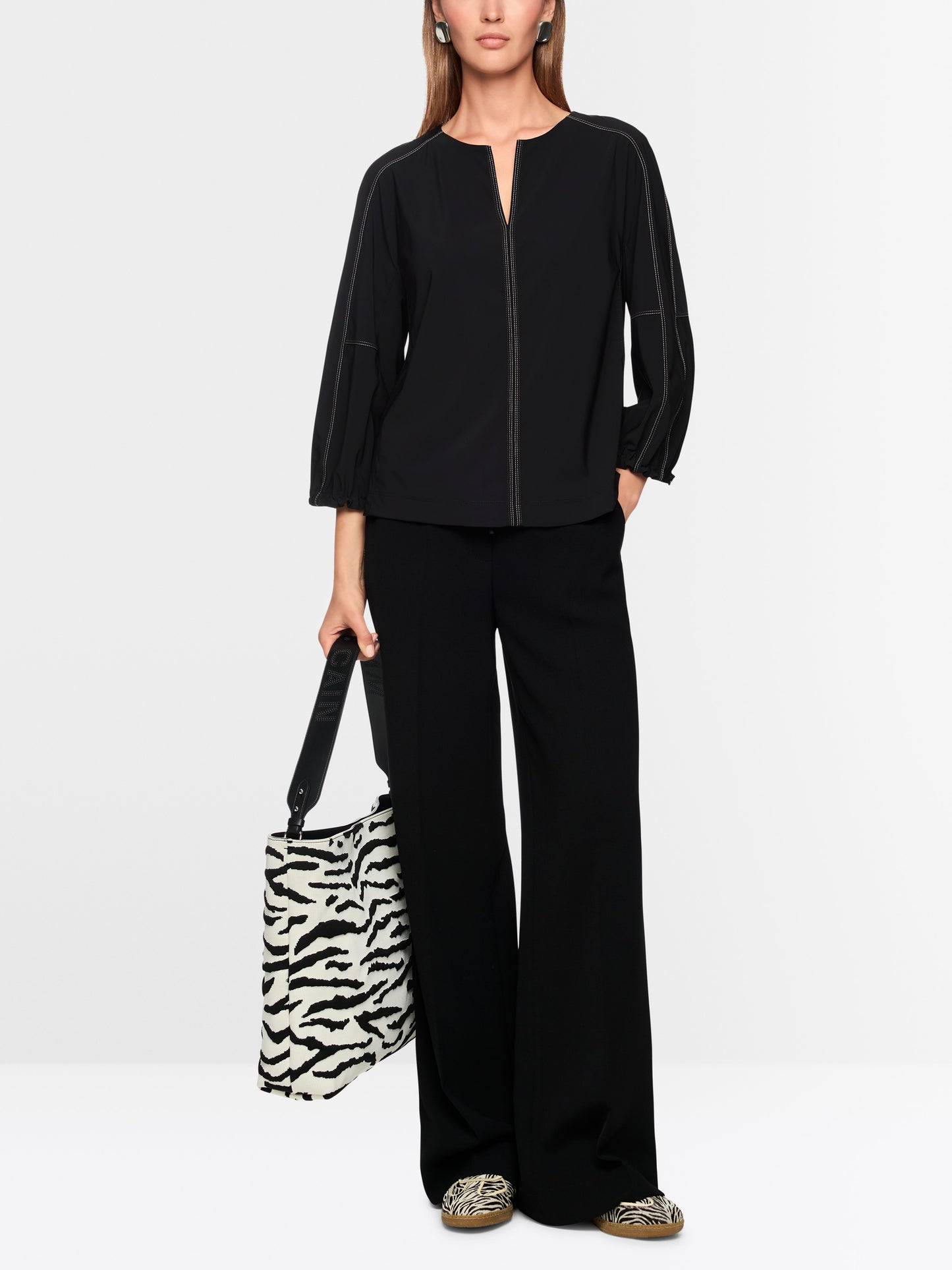 Marc Cain ‘Rethink Together’ Sporty Shirt in Black