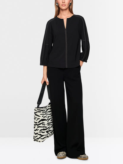 Marc Cain ‘Rethink Together’ Sporty Shirt in Black