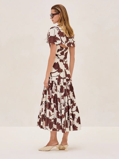 Alexis Avanna Dress Midi in Obsidian Brown – Leigh's of Breton Village