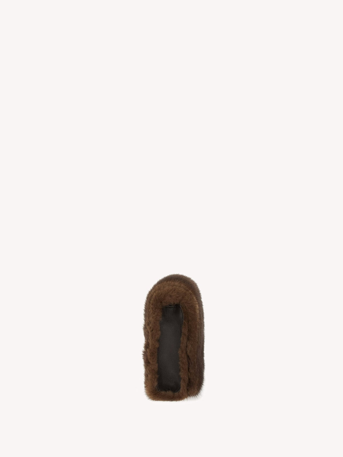 Gianvito Rossi Monica Fur Handbag in Marrone