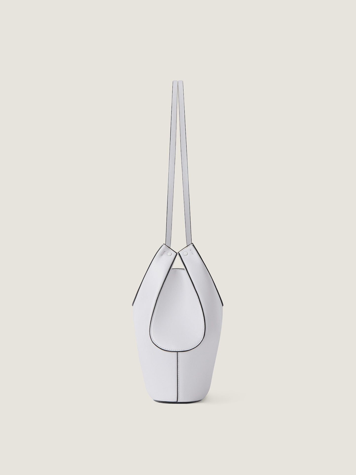 Givenchy Small Facet Tote Bag Grained Leather in Cloud Grey