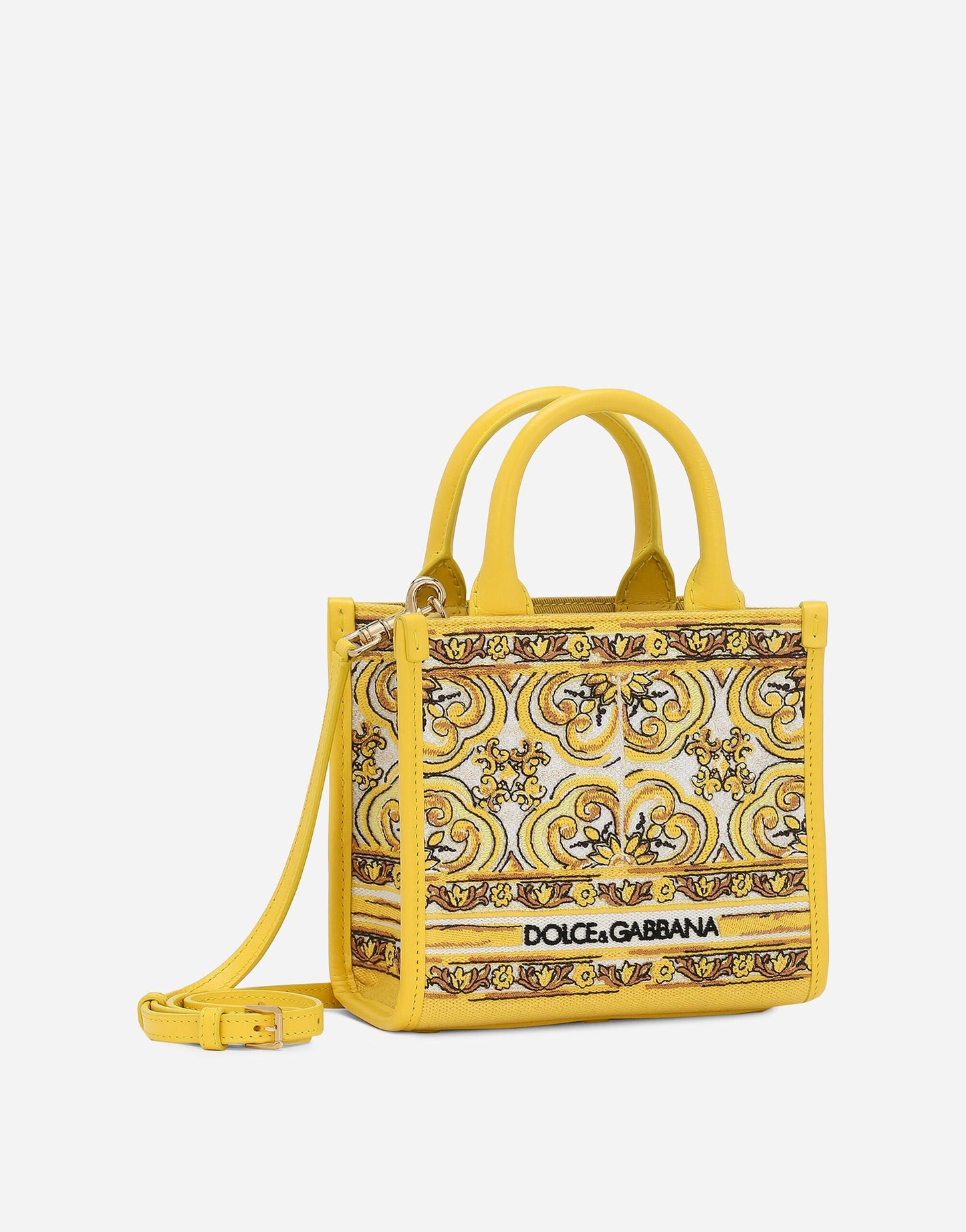 Dolce & Gabbana Top Handle Bag in Azulejos Giallo HG30B