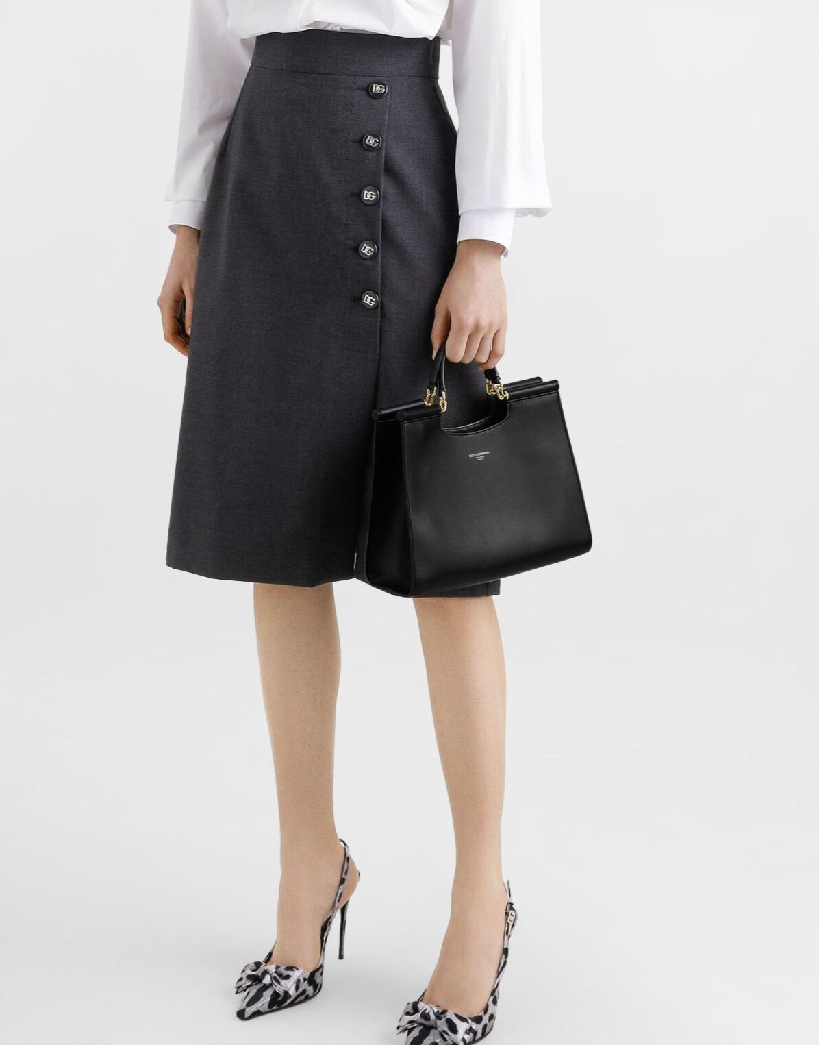 Dolce & Gabbana Italian Tailoring Tote Bag in Black