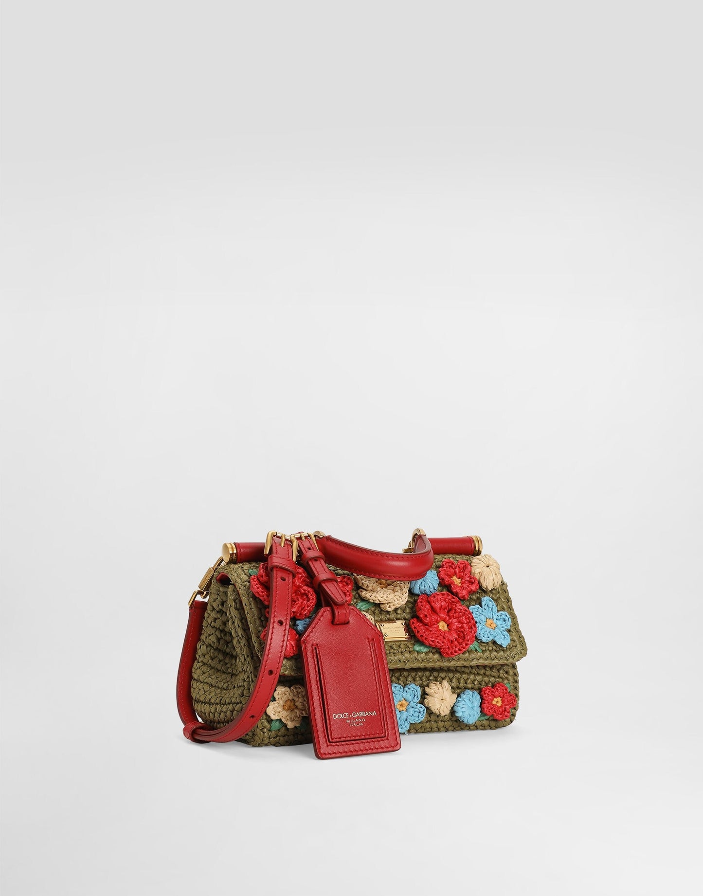 Dolce & Gabbana Top Handle Bag in Green Multicolour