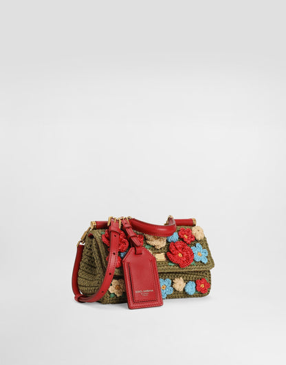 Dolce & Gabbana Top Handle Bag in Green Multicolour