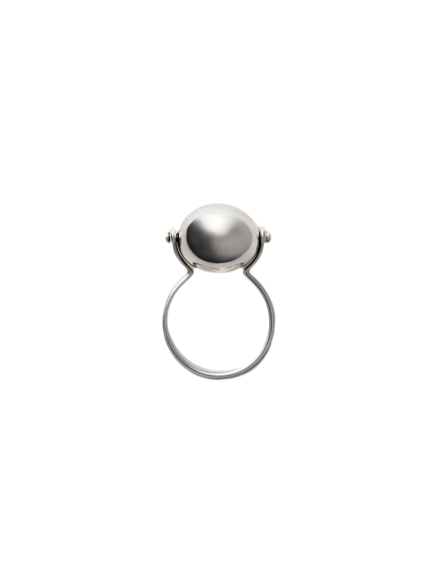 Annika Inez Small Ellipse Ring in Silver