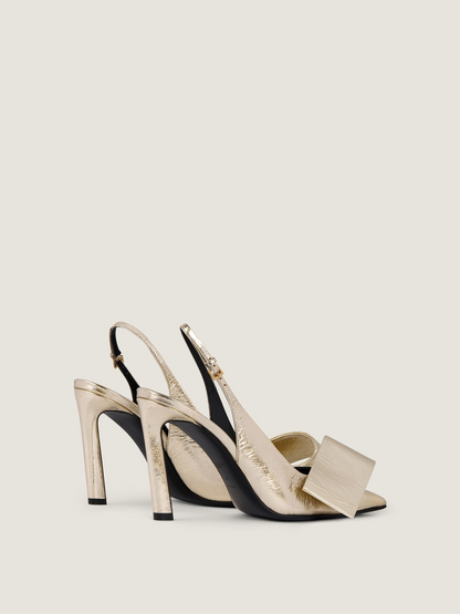 Givenchy Twisted Ribbon Slingback 95MM Heel in Golden