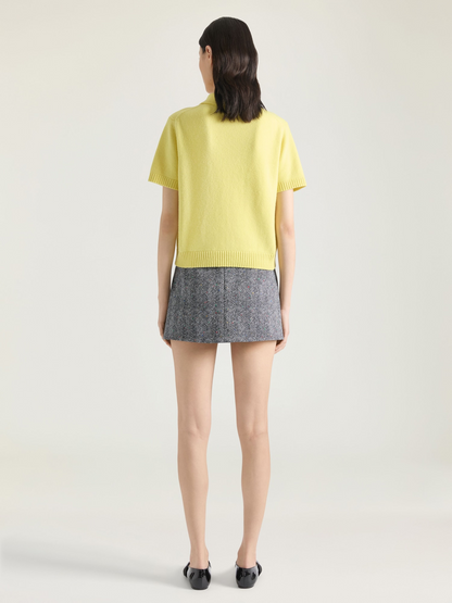 Givenchy Polo Top in Acid Yellow