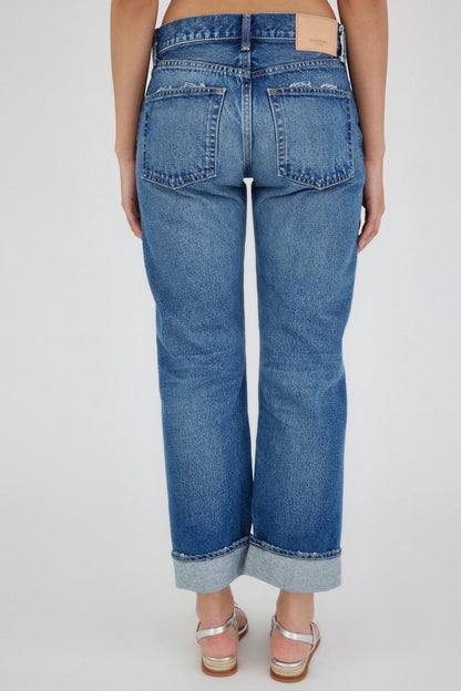 Moussy Vintage MV Foxwood Straight Jean in Blue