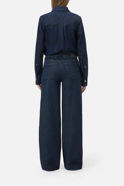 CLOSED Nikka Wide Jeans in Dark Blue