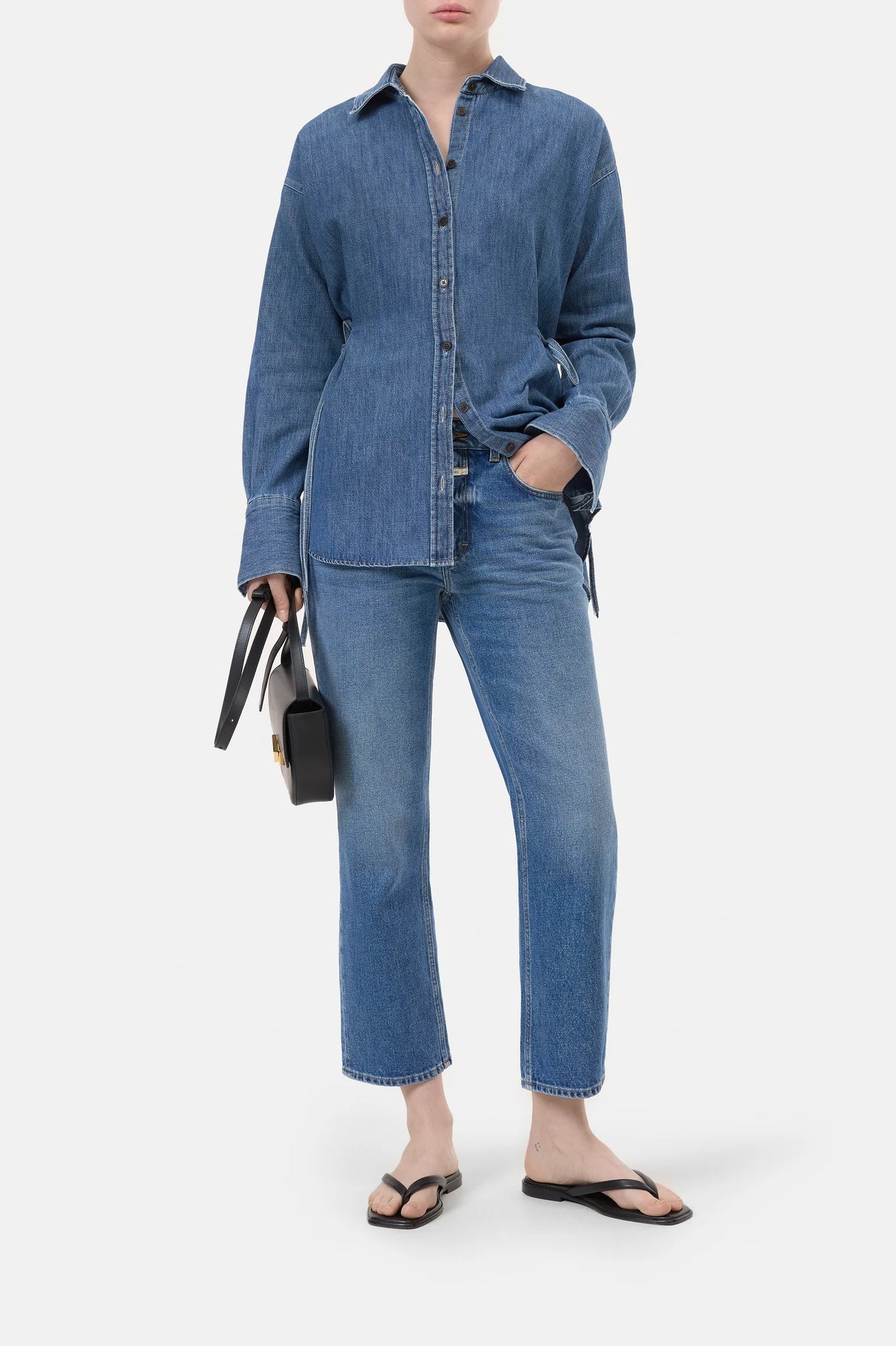 CLOSED Milo Straight Jeans in Mid Blue