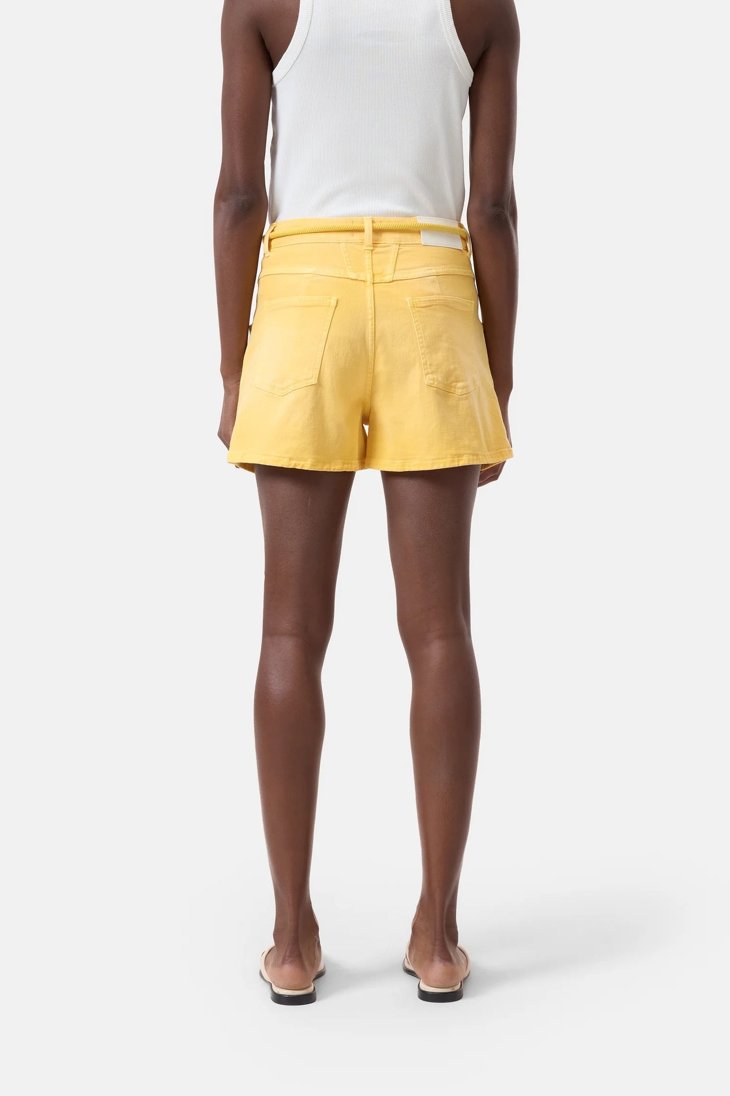 CLOSED Denim Shorts Jocy x in Mango Yellow