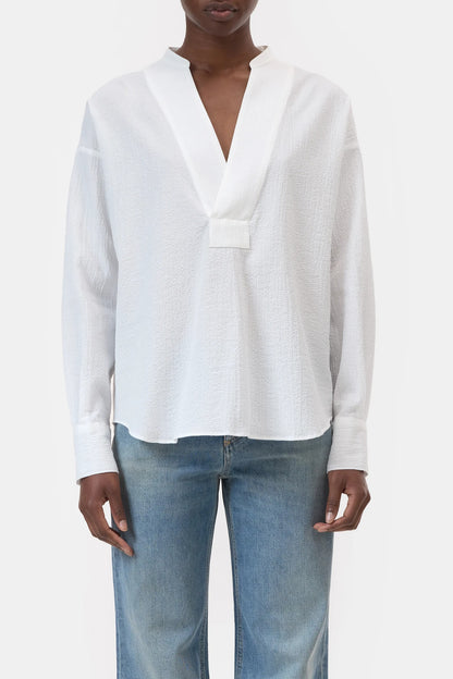CLOSED White Placket Shirt in White