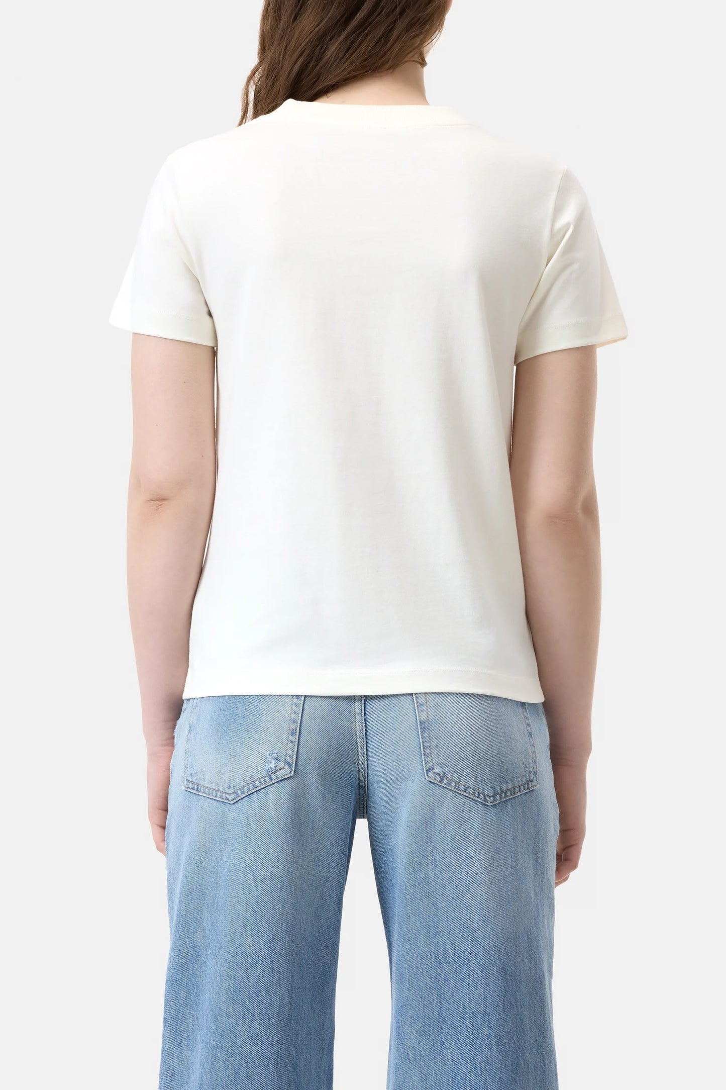 CLOSED Embroidered T-Shirt in Ivory