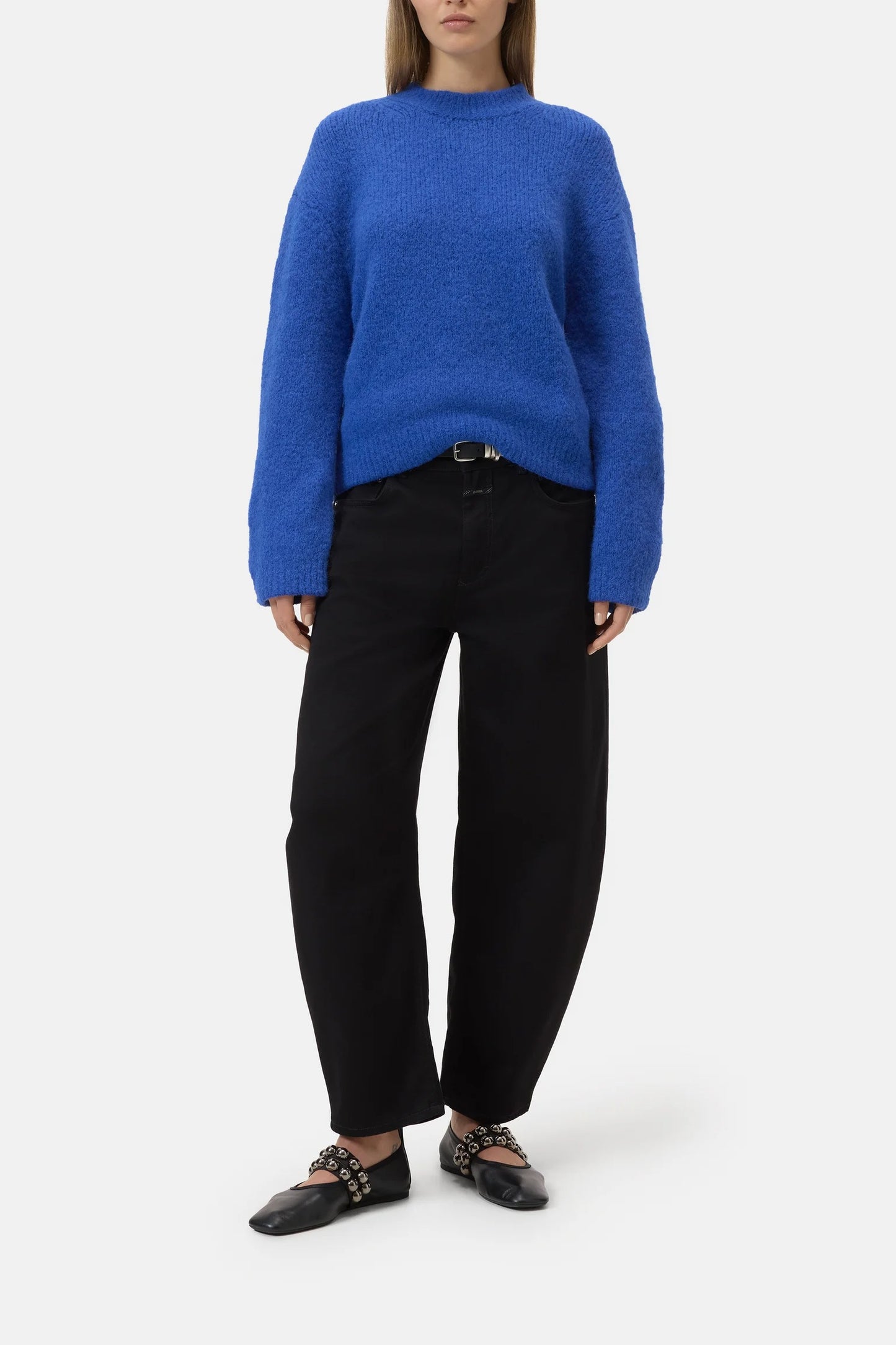 CLOSED Crew Neck Long Sleeve in Galaxy Blue