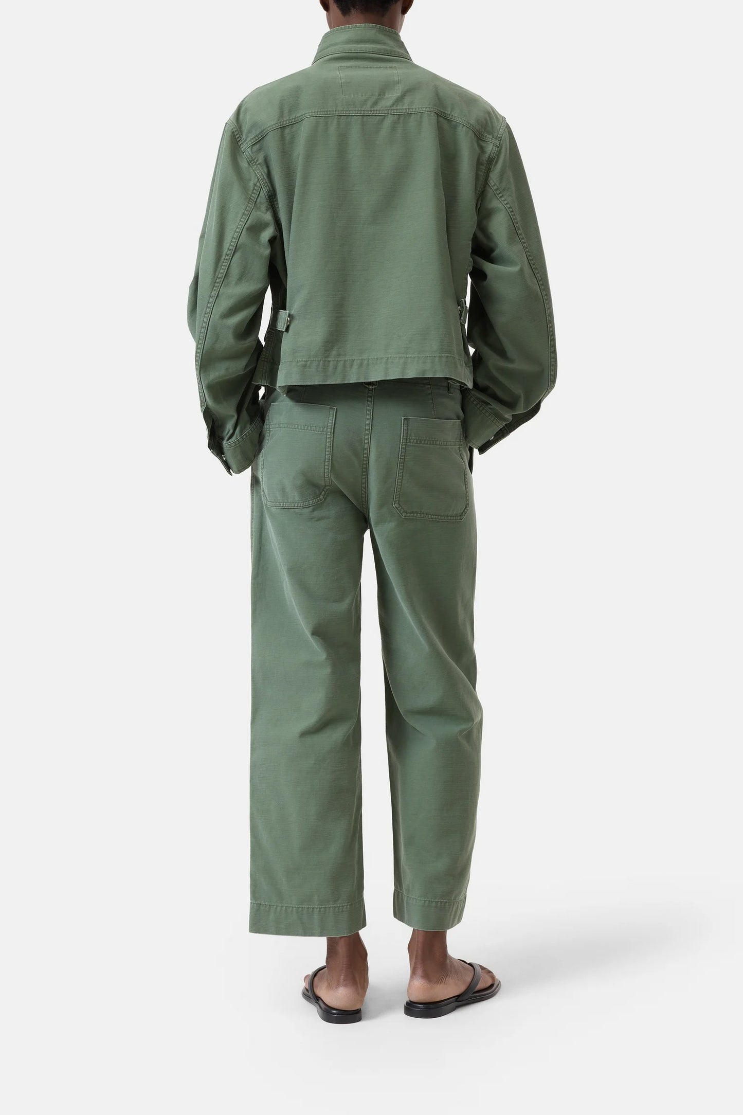 CLOSED Cropped Field Jacket in Matcha Green