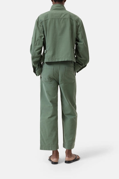 CLOSED Cropped Field Jacket in Matcha Green
