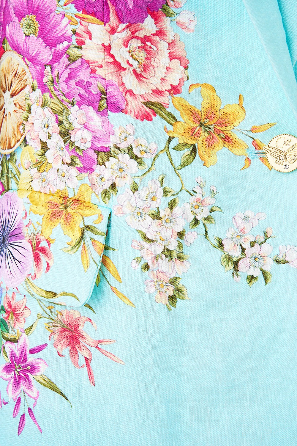 Camilla Boyfriend Jacket in Bazaar Blooms