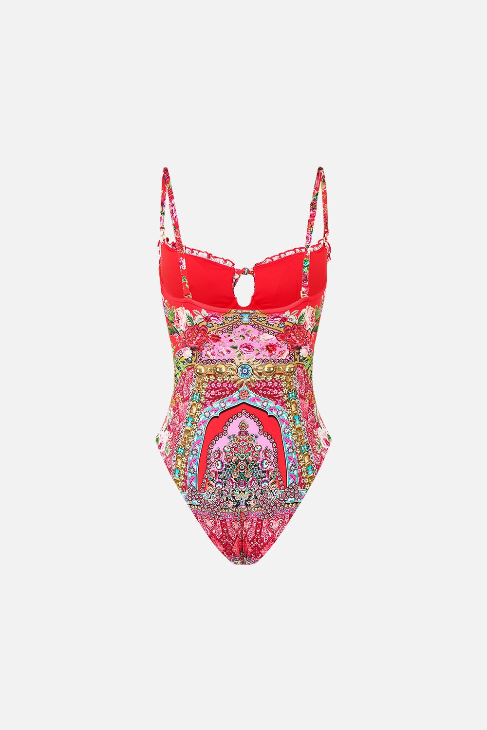 Camilla Ruched Up Underwire One Piece With Front Tie in Heirloom Empire