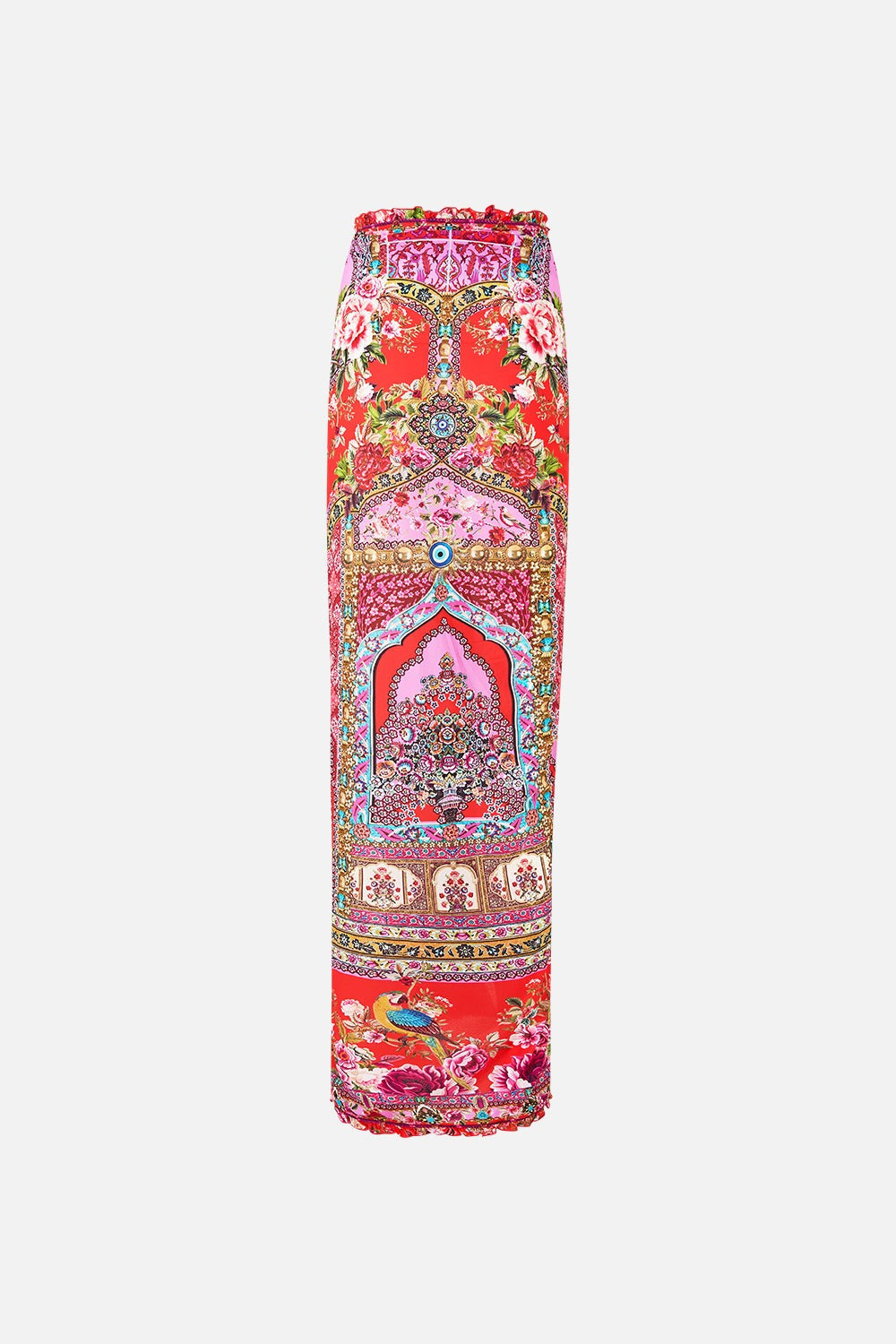 Camilla Multi Wear Long Sarong w/ Frill Edge in Heirloom Empire