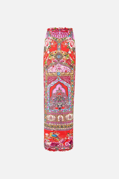 Camilla Multi Wear Long Sarong w/ Frill Edge in Heirloom Empire