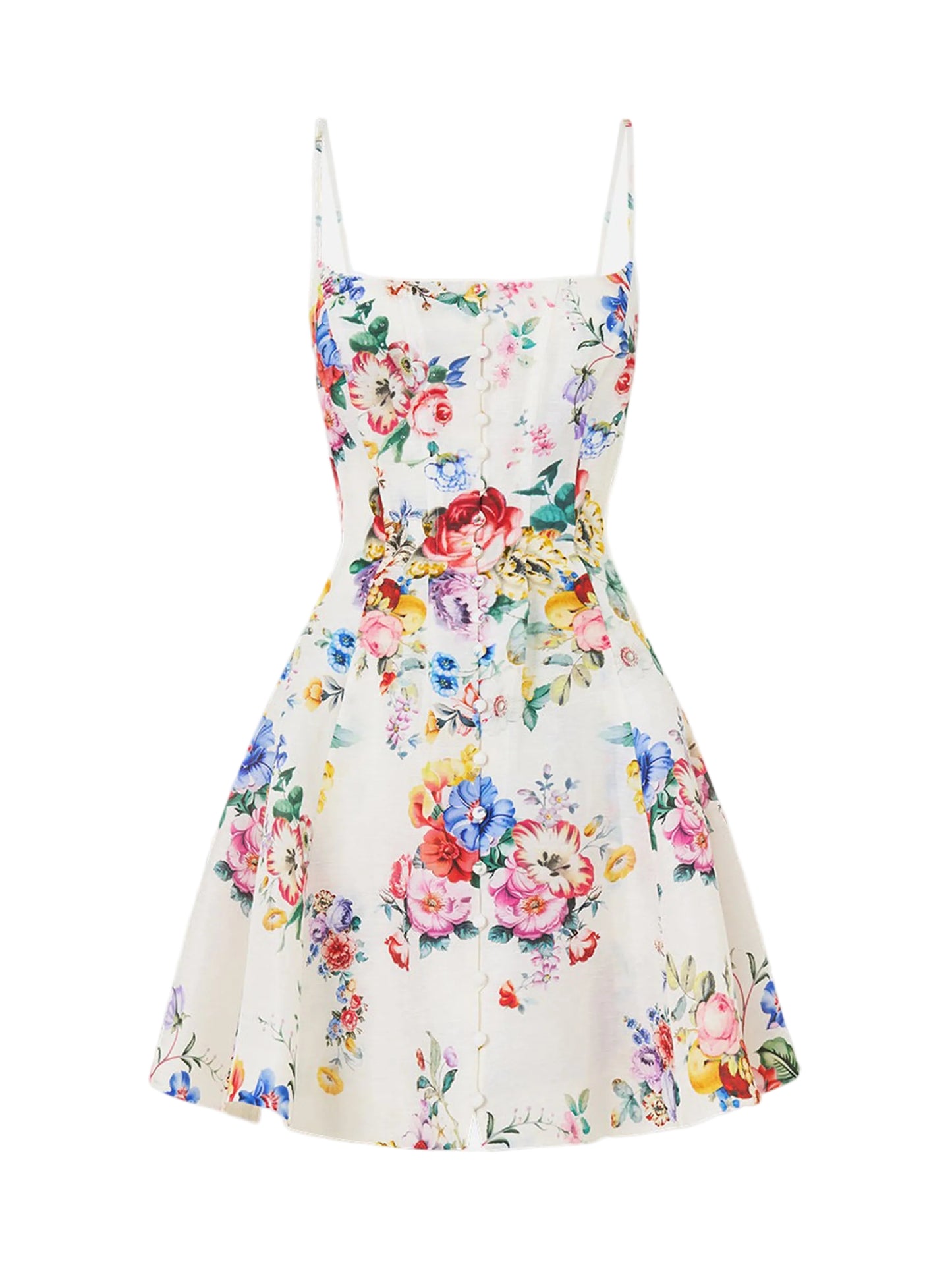 Camilla Corset Dress With Short Flared Skirt in I Left My Heart in Granada