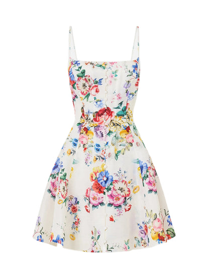 Camilla Corset Dress With Short Flared Skirt in I Left My Heart in Granada