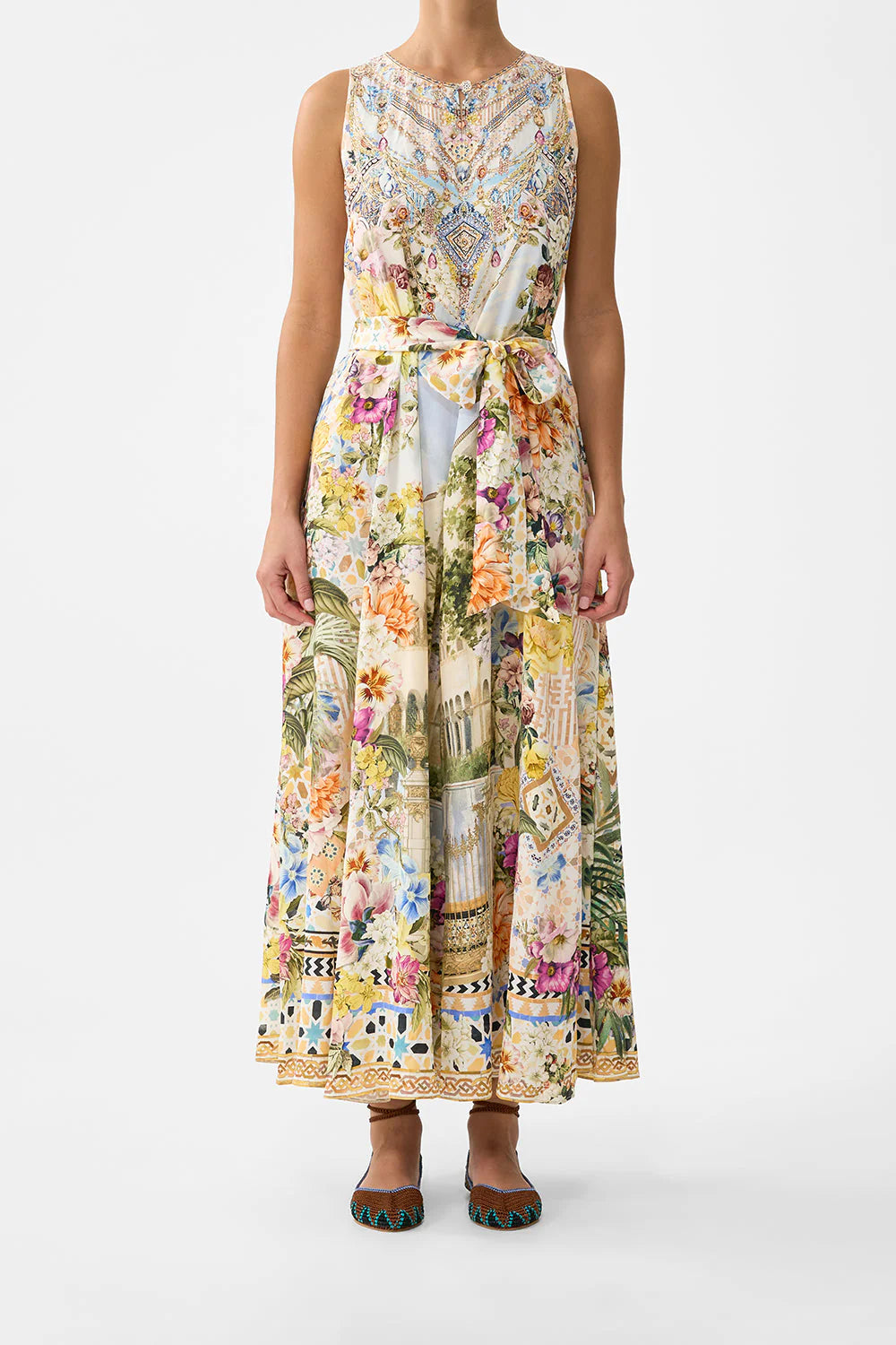 Camilla Flared Jumpsuit in The Architects of Alcazar