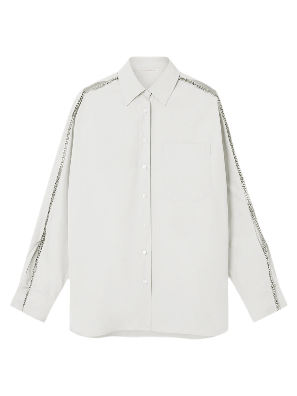 Stella McCartney Falabella Chain Detail Shirt in Pure White