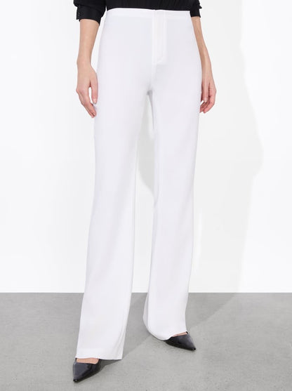 Alice + Olivia Teeny Bootcut Pant in Off White