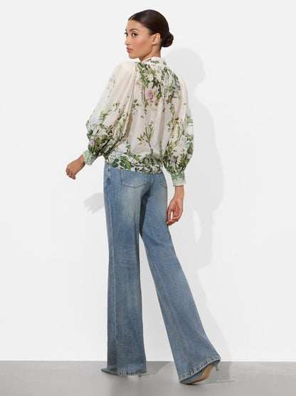 Alice + Olivia Charis Blouse in Ivy Romance