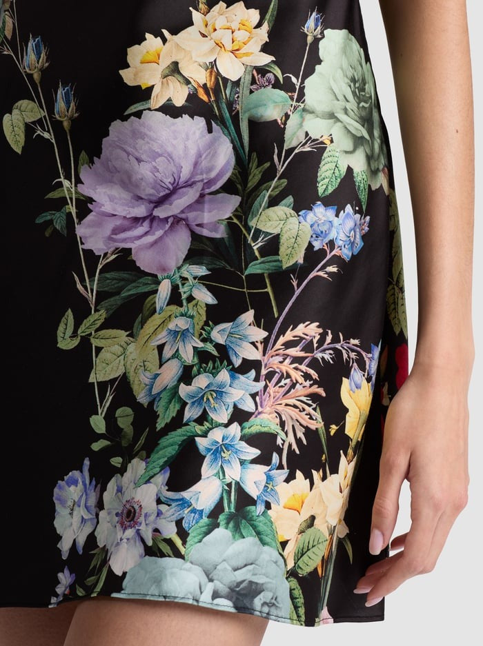 Alice + Olivia Harmony Cowl Back Mini Slip Dress