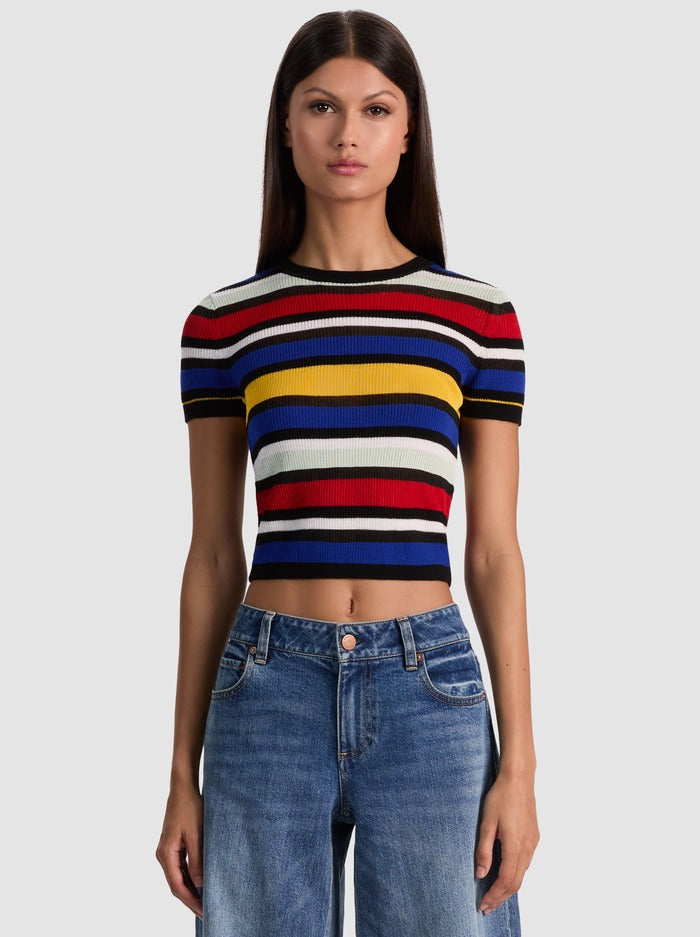 Alice + Olivia Ciara Pullover in Multi
