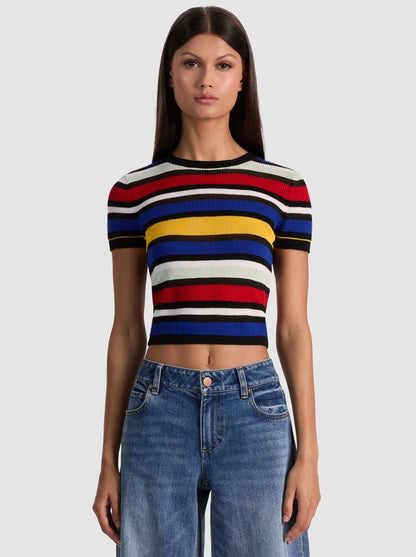 Alice + Olivia Ciara Pullover in Multi