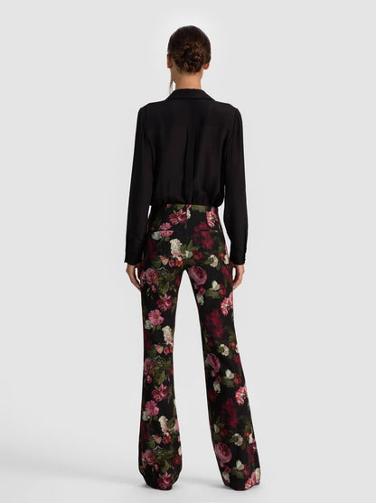 Alice + Olivia Teeny Bootcut Pant in Be Still