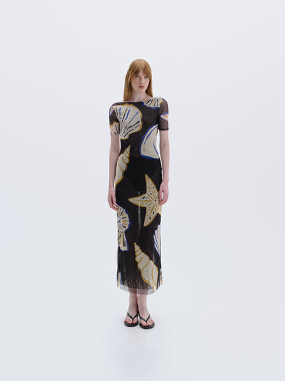 Cala de la Cruz Ava Dress in Calico Multi