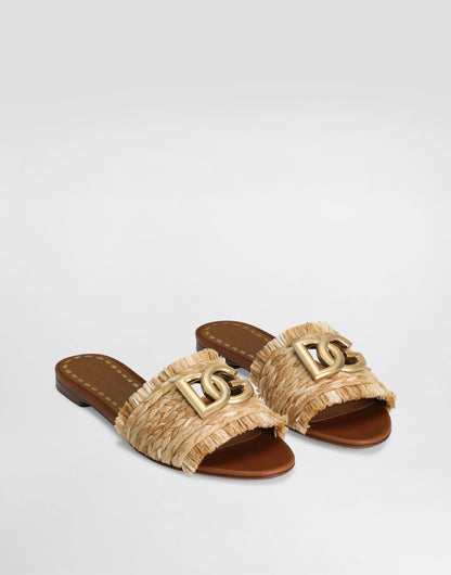 Dolce & Gabbana Rafia Braided Slipper (More Colors)