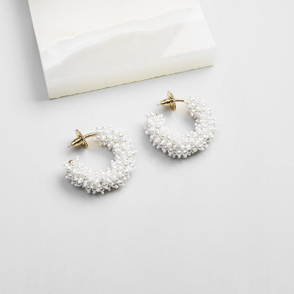 Mignonne Gavigan Taylor Mini Hoops in White Gold