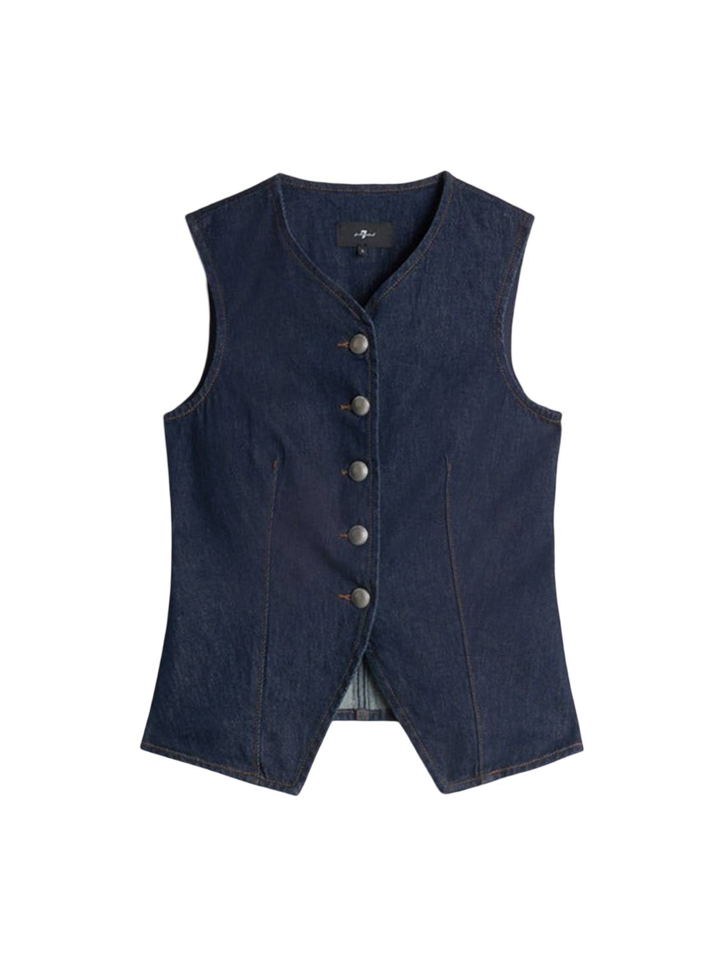 7 For All Mankind Lady Vest in Smoove