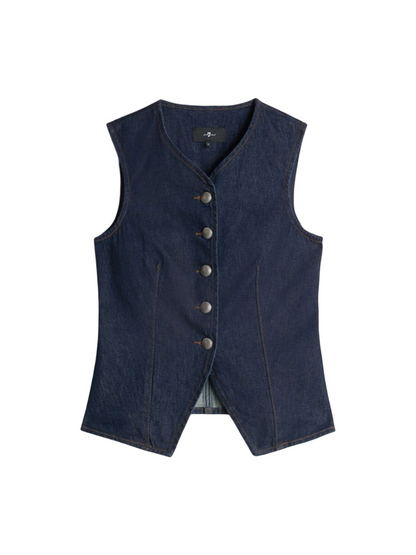 7 For All Mankind Lady Vest in Smoove