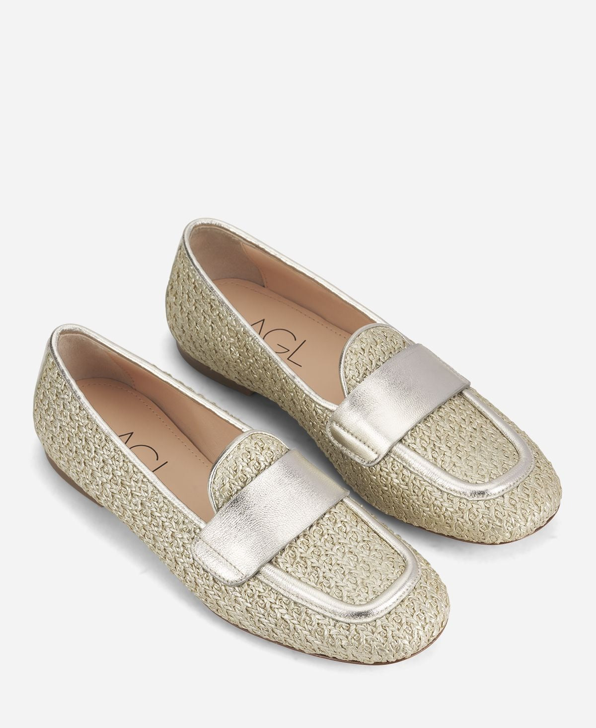 AGL Sheryl Raffia in Platino-Sandy