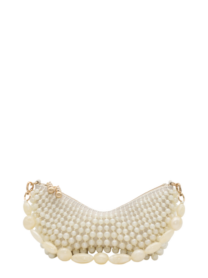 Cult Gaia Mercier Clutch in Ivory