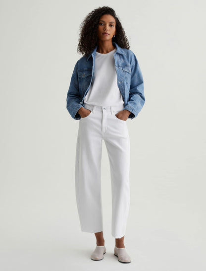 AG Jeans Hattie Crop in Gallery White