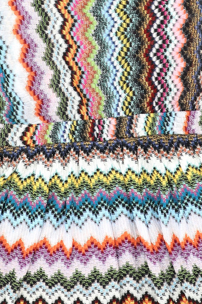 Missoni Short Jumpsuit in Multicolor With Dark Base