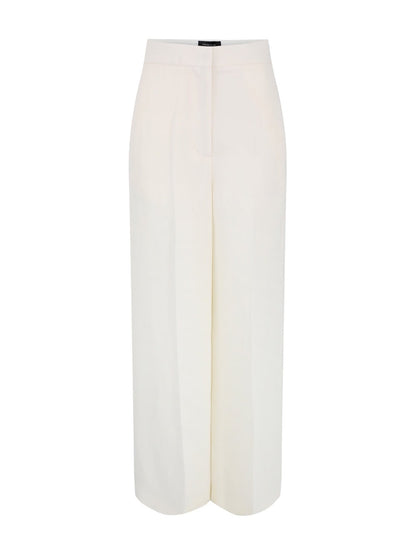 Fabiana Filippi Linen and Viscose Trousers in Bianco
